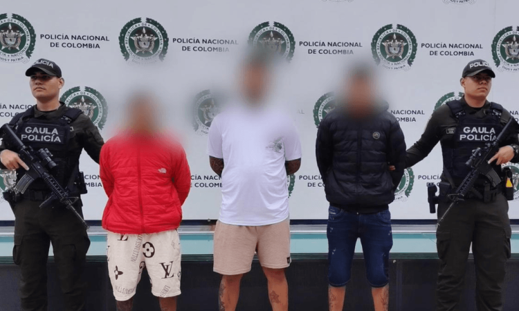 Tres capturados de 'El Hampa' o 'Antitren'.
