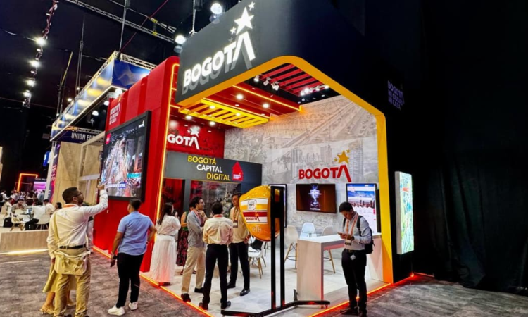 Foto del stand de Bogotá en ANDICOM 2026