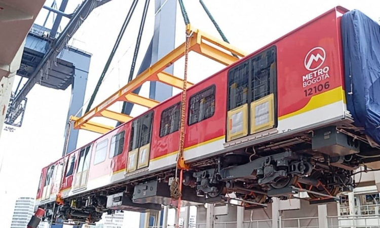 Foto de uno de los trenes del Metro. 