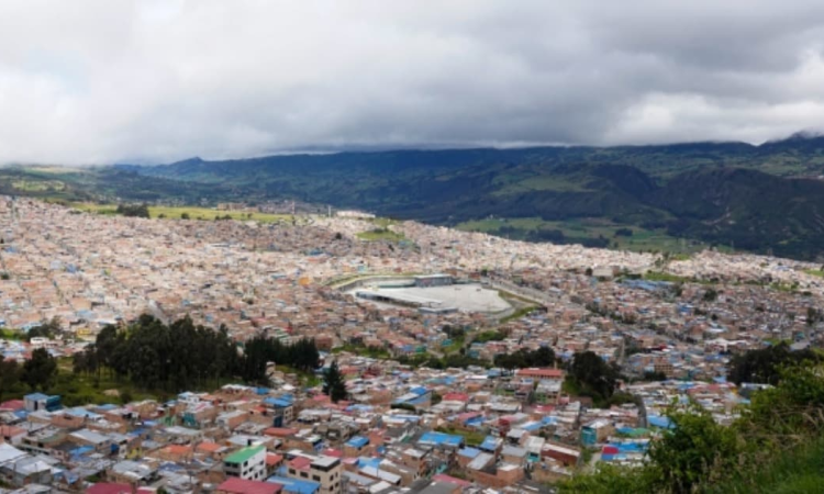 Foto panorámica de la localidad de Usme en Bogotá 