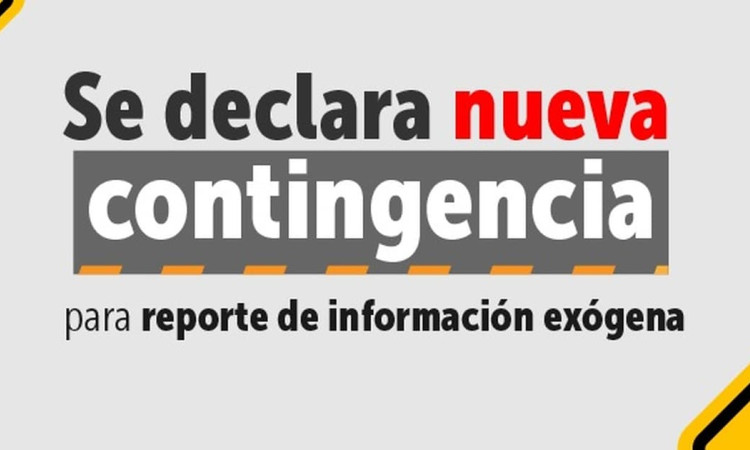 Pieza publicitaria sobre la declaratoria de contingencia