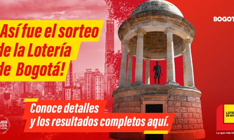 Pieza gráfica sobre la Lotería de Bogotá 