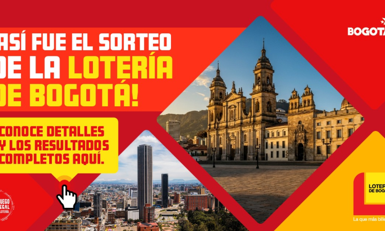 Pieza gráfica sobre la Lotería de Bogotá 