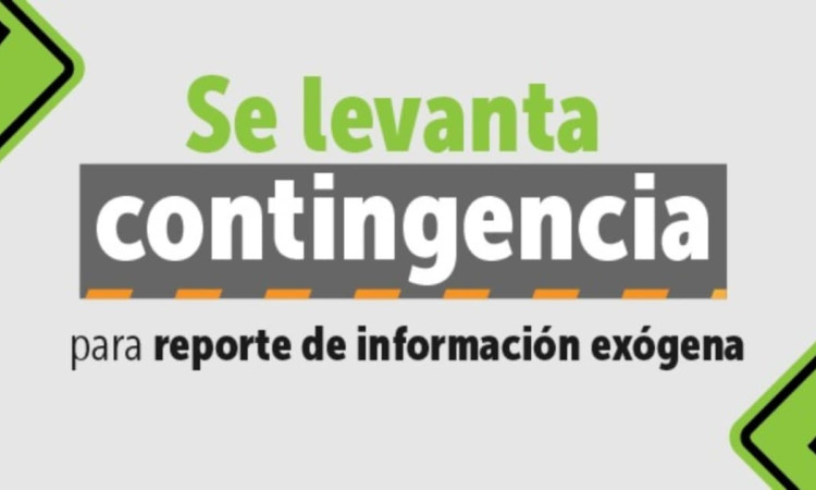 Pieza grafica sobre levantamiento de la contingencia