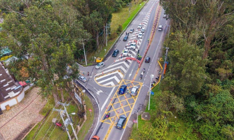 Foto de un tramo de la carrera Séptima en Bogotá