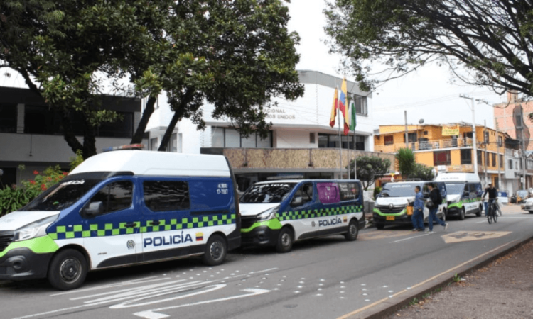 Foto de una estación de Policía en Bogotá.