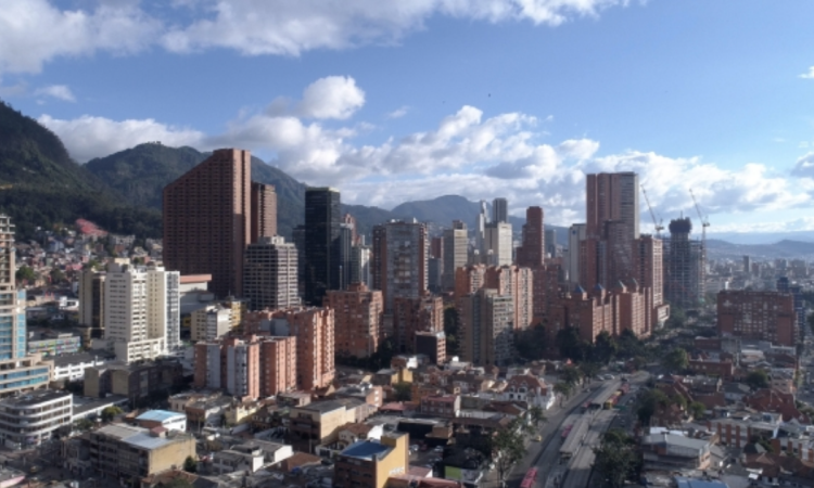 Foto de un paisaje en Bogotá