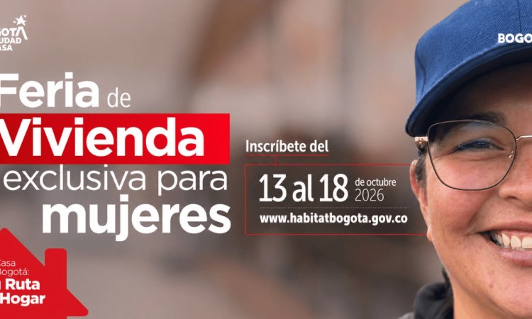 Imagen gráfica con el texto: feria de vivienda exclusiva para mujeres 2026 