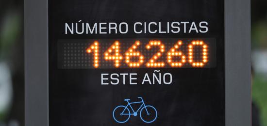 Bogotá ya tiene su primer contador de bicicletas - FOTO: Consejería de Comunicaciones