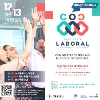 Feria de empleo para profesionales en Palacio Deportes sept. 12 y 13 |  Bogota.gov.co