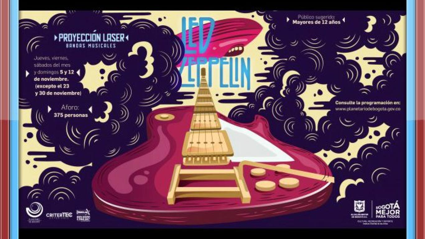 Shows láser de Led Zeppelin en el de Bogotá Bogota.gov.co