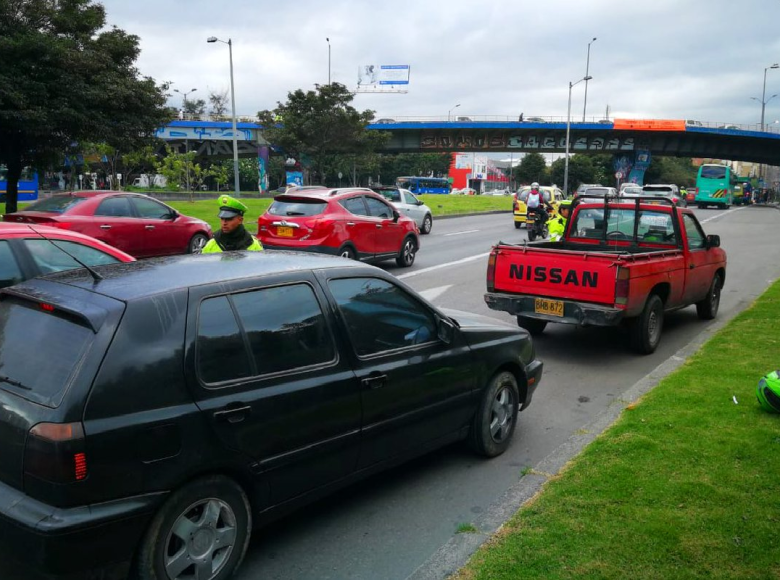 Multas de tránsito por exceso de velocidad en Bogotá 