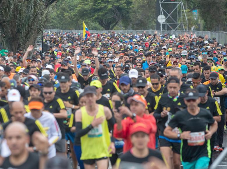 Cerca de 43 participantes se dieron cita en la edición número 20 de la Media Maratón de Bogotá.