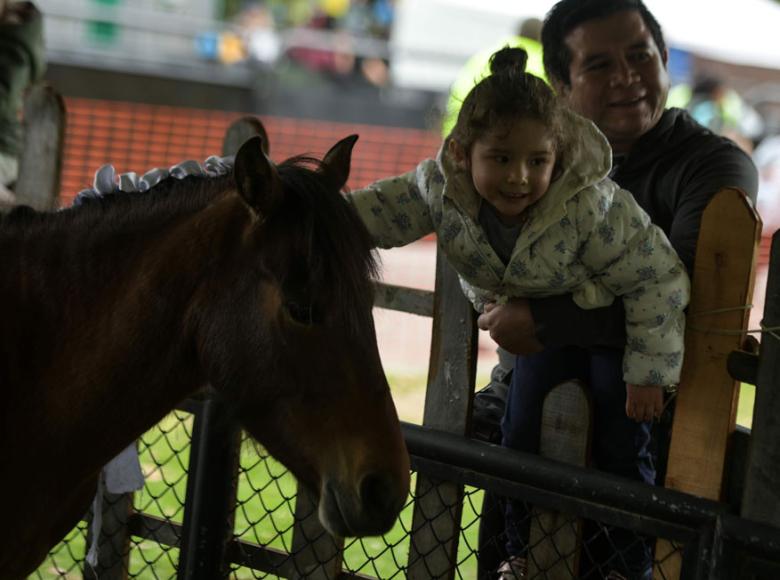 Los más pequeños tocan y ven sus animales favoritos en el parque temático Finkana - Foto: I.D.R.D.