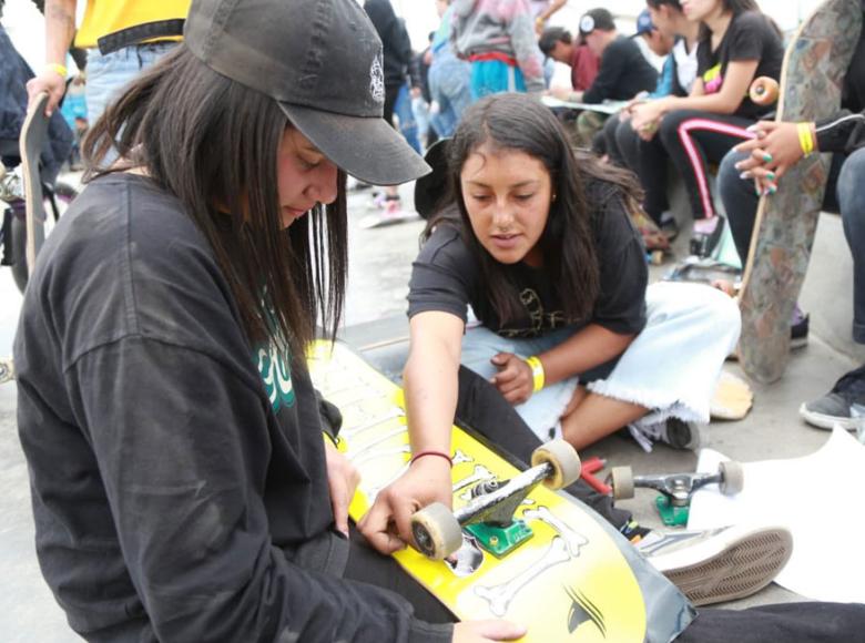 El 1° Encuentro Femenino de Nuevas Tendencias Deportivas ya promete tener su próxima edición en el parque Gilma Jiménez - Foto: I.D.R.D.