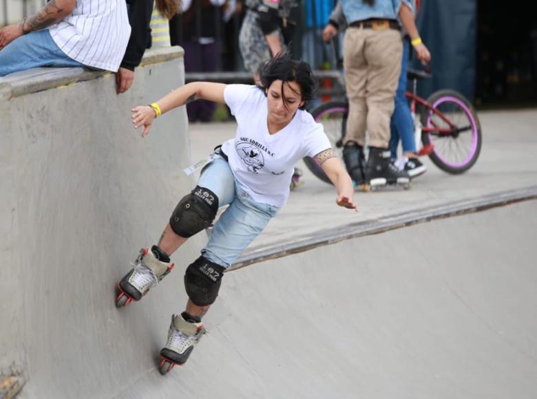 En patines también se destacaron el rollerderby y rollerblading dentro de las disciplinas más populares - Foto: I.D.R.D.