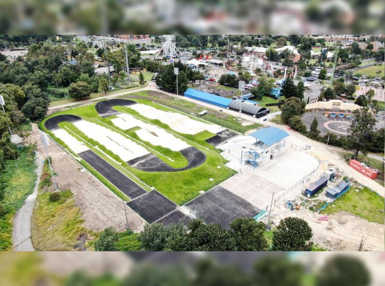 La nueva pista de BMX de Bogotá tiene un área de 13.000 mts2 en su primera etapa - Foto: Alcaldía de Bogotá/Andrés Sandoval.