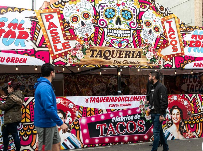 Estand de comida mexicana en Alimentarte Food Festival 2019 -Foto: Alcaldía de 