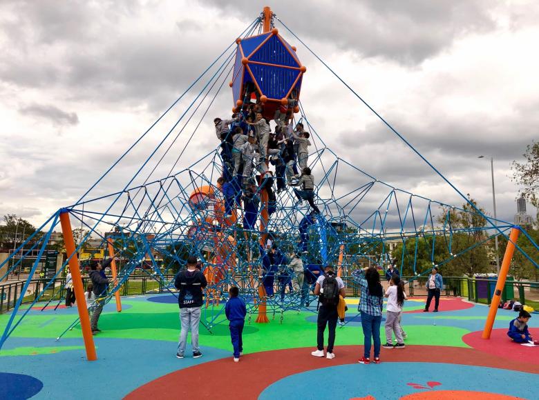 Juegos infantiles del Parque Metropolitano Tercer Milenio - Foto: Alcaldía de Bogotá/Andrés Sandoval.