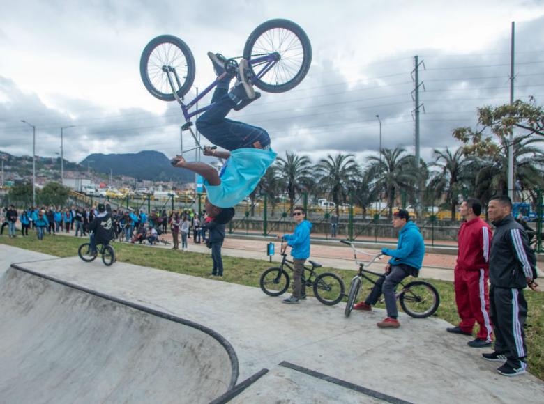 Skatepark del Parque Tercer Milenio - Foto: Alcaldía de Bogotá/Andrés Sandoval.