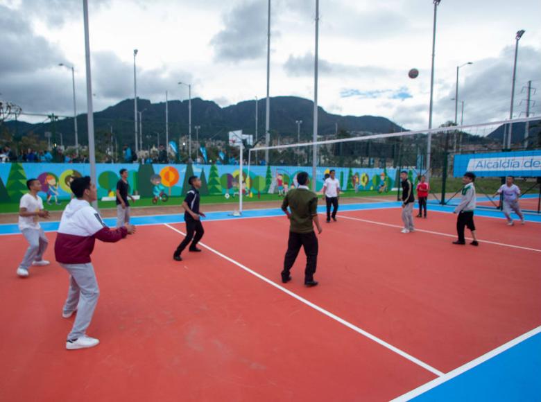 Cancha voleibol del Parque Tercer Milenio - Foto: Alcaldía de Bogotá/Andrés Sandoval.