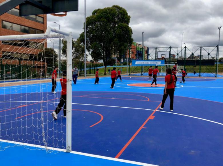 Cancha multideportiva del Parque Tercer Milenio - Foto: Alcaldía de Bogotá/Andrés Sandoval.