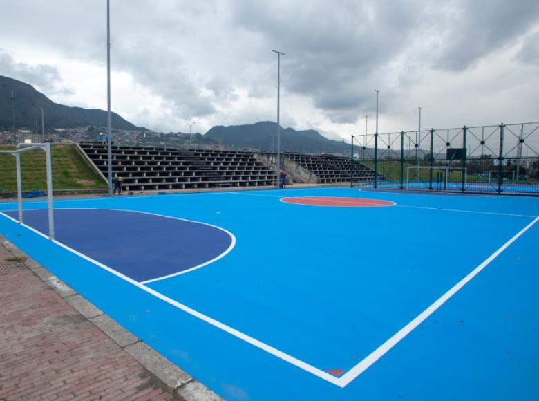 Canchas de fútbol no podían faltar en el Parque Tercer Milenio - Foto: Alcaldía de Bogotá/Andrés Sandoval.