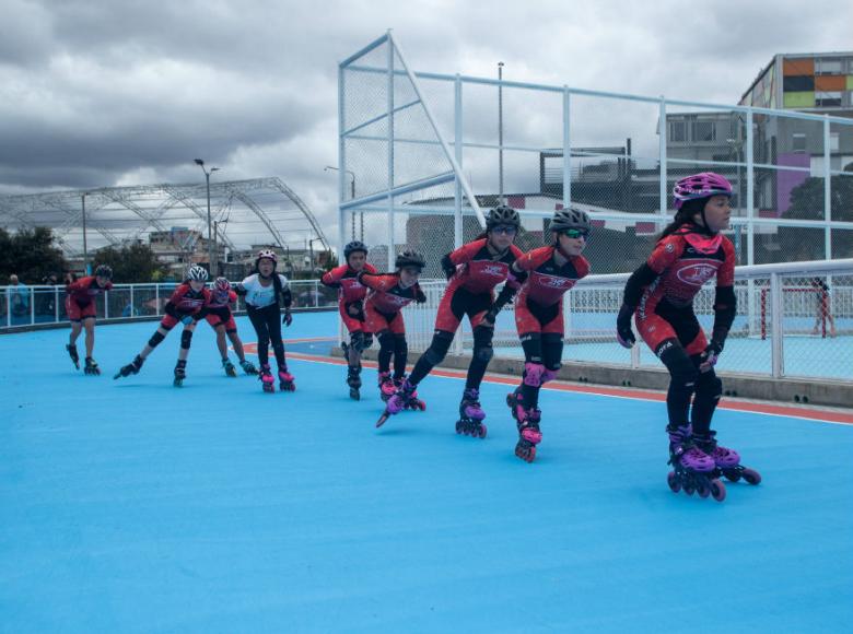 Pista de patinaje en el Parque Tercer Milenio - Foto: Alcaldía de Bogotá/Andrés Sandoval.