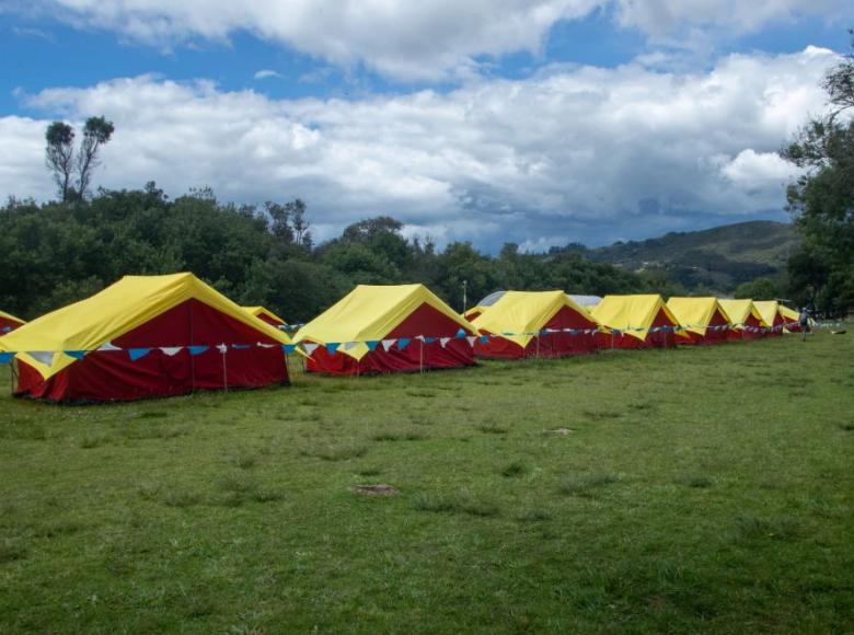 estas son las carpas dispuestas por el Distrito para la Ciudad de los Sueños. - Foto: Alcaldía de Bogotá/Andrés Sandoval.