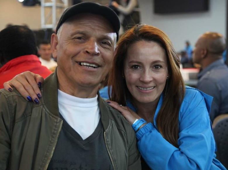 Los Ángeles Azules también fueron protagonistas en esta cena, representan la bondad y el compromiso por de cambiar vidas.