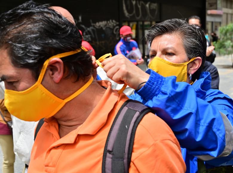 "Prenda de la vida" así será reconocido el tapabocas en Bogotá.