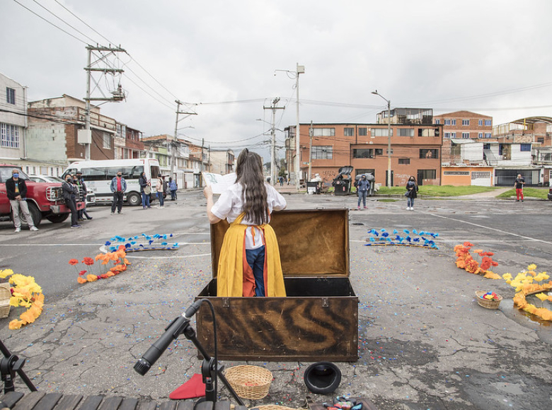 Los habitantes de Rafael Uribe Uribe disfrutaron del arte dramático. 