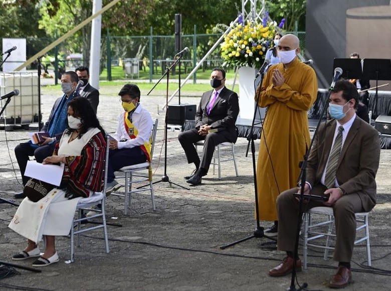 Se conmemoraron los 482 años de nuestra amada Bogotá y se llevó a cabo una ceremonia ecumenica en el Parque Simón Bolívar.