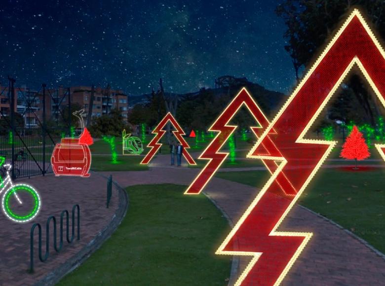 Desde el parque El Porvenir en Bosa, se encendió el alumbrado para fin de año en la ciudad; parques, plazoletas y sitios estratégicos estarán iluminados con imágenes de la Bogotá que estamos construyendo. ¡Visítalos!