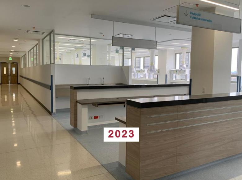 En 2023 la nueva torre de urgencias presta servicios de cirugía, cuidado neonatal, ginecología, cuidados intensivos pediátricos y para adultos, entre otros servicios de alta complejidad. 