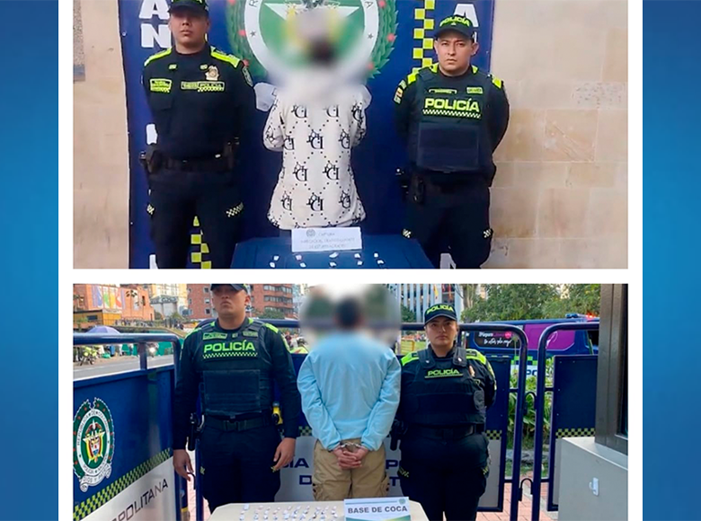  La Policía capturó en flagrancia a 2 personas por tráfico de estupefacientes en Santa Fe. Pretendían vender 400 gramos de estupefacientes. Los capturados fueron llevados a la URI de Puente Aranda.