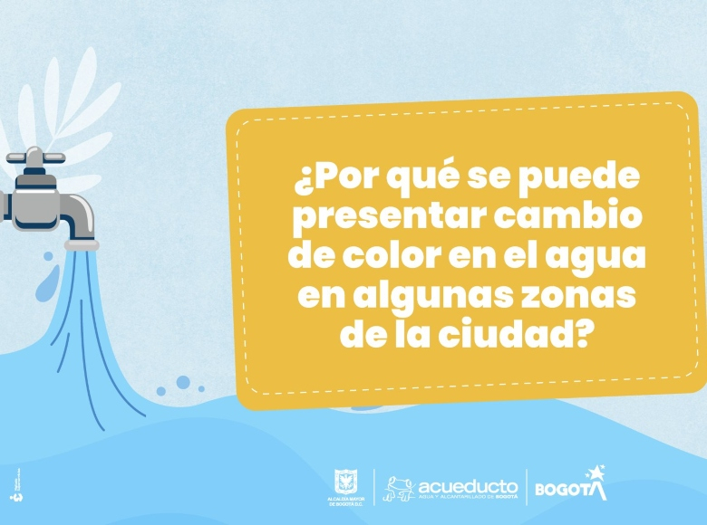 Por el aumentó del caudal en la Planta Tibitoc podría presentarse un cambio temporal en el color del agua. Aquí más detalles 👉🏻