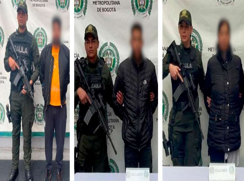 Las autoridades en Bogotá obtuvieron importantes resultados en seguridad en la semana del 20 al 24 de mayo. Se destacan las capturas de siete personas dedicadas a extorsionar comerciantes en el sur de la ciudad. 