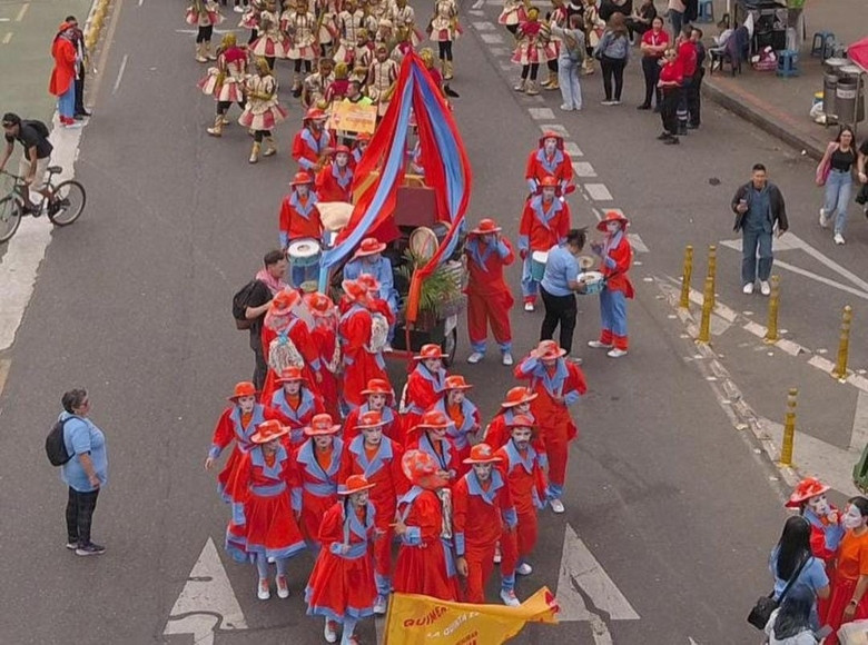 Cada comparsa representó una localidad o un colectivo artístico, llevando a las calles de Bogotá una muestra de las diversas manifestaciones culturales.