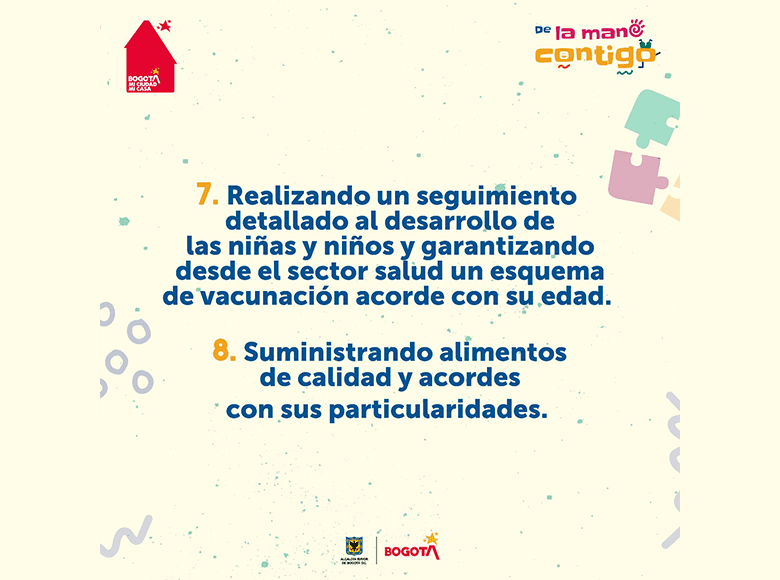 La salud es indispensable para el crecimiento de los menores de edad. Por eso es importante realizar seguimiento de los esquemas de vacunación y un control sobre la nutrición de cada menor. 