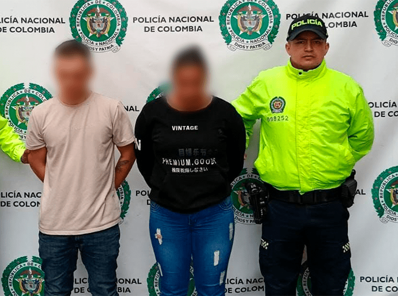 Capturados por el homicidio de Edgar Páez, presidente de Tigres Fútbol Club. El hombre y la mujer habrían recibido 30 millones de pesos para ejecutar la acción sicarial.