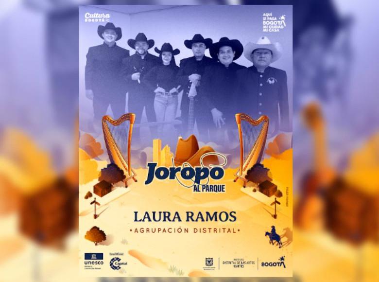 Laura Ramos, una de las voces femeninas que estará presenta con un estilo urbano y moderno. Laura estará acompañada por músicos de gran trayectoria en el joropo. 