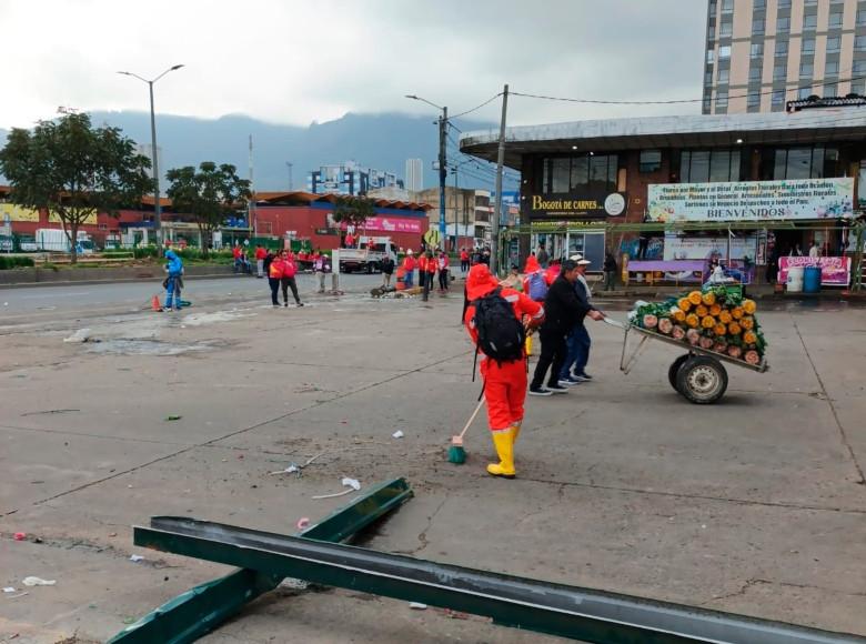 Se recolectaron una tonelada de residuos sólidos y 8 m³ de residuos voluminosos.