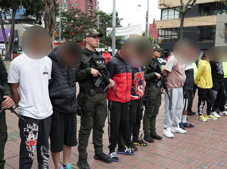 Desarticuladas dos células del 'Tren de Aragua' por tráfico de estupefacientes. En total nueve capturados, entre ellos, alias Jonatican cabecilla de este grupo criminal en Chapinero. 