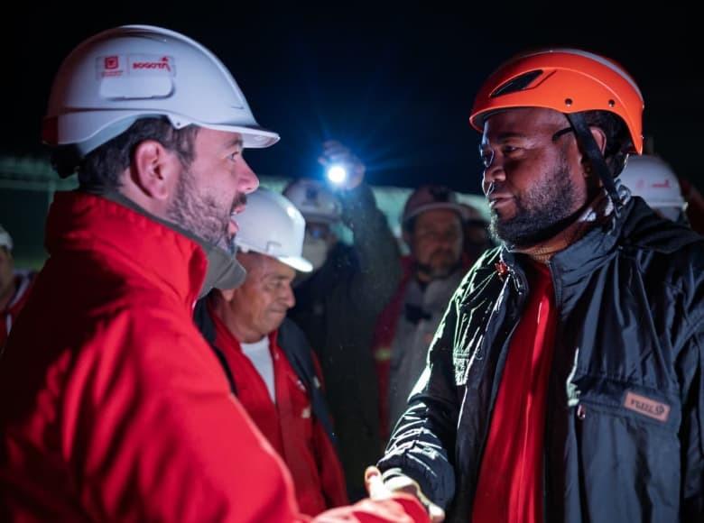 En fotos llegó primer tren Línea 1 del Metro de Bogotá al patio taller