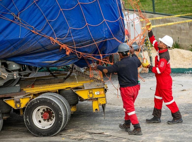 En fotos llegó primer tren Línea 1 del Metro de Bogotá al patio taller