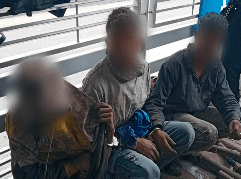 Cayeron ‘Los Topos’ por hurtar cableado en la estación de TransMilenio de la Calle 45. Además, se recuperaron 100 metros de cable encauchetado de cobre, avaluado en más de $ 20 millones.