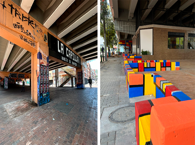 Para garantizar la sostenibilidad del espacio, el bajo puente tendrá la administración de AsoGalerías por cinco años a través de un instrumento de aprovechamiento económico.