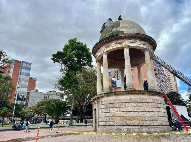 Una semana antes del inicio de las labores, profesionales del IDPC y del Cuerpo Oficial de Bomberos realizaron visitas de inspección para definir el ingreso de la maquinaria especializada al Parque de los periodistas.