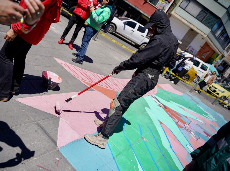 La pintura utilizada para el urbanismo táctico será temporal y removible.